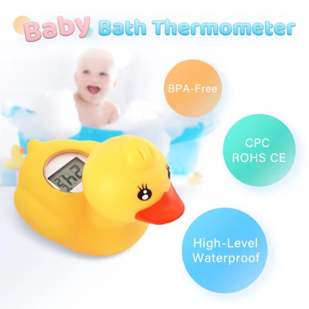 IP67 Waterproof Floating Bathtub Thermometer Baby Safety Duck Thermometer Bathtub Use