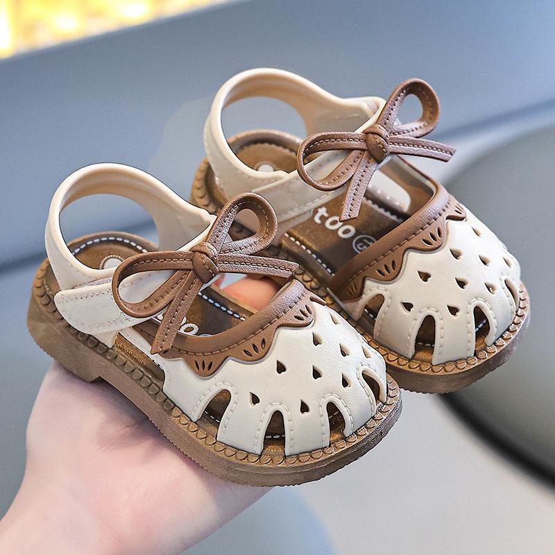 Baby Girl Sandals Summer Girls Plastic Urine-Proof Soft Sole Non-Slip Toddler Infant Sandals