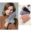 Updated Winter Womens Warm Velvet Gloves Outdoor Use Biking Touchscreen with Thick Velvet