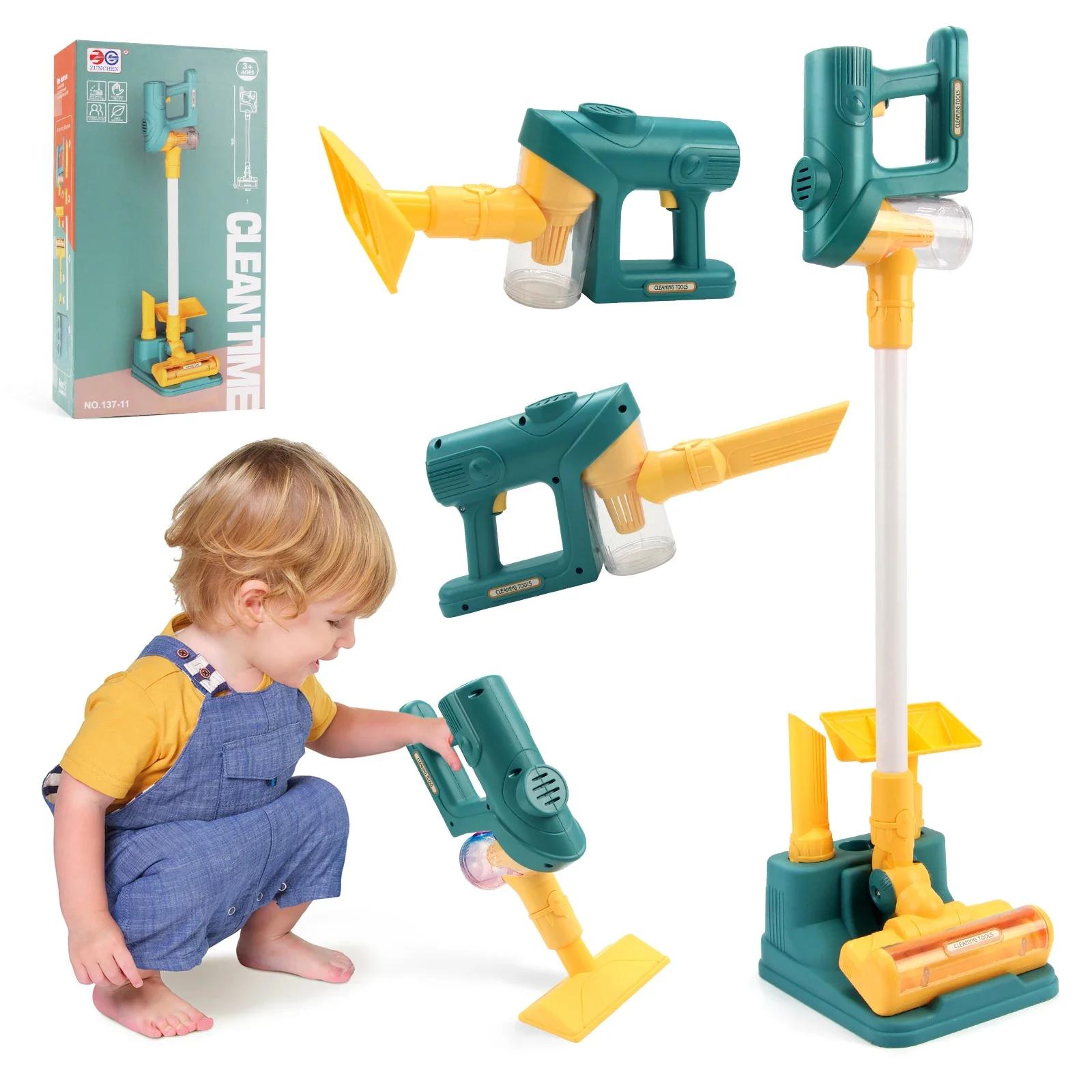 

Pretend Play Housework Toy for Boys Girls Electric Vacuum Cleaner Toy with Light & Music,Kids Simulation Role Play Cleaning Toys