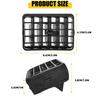 For 1996-2002 Toyota 2PCS Tacoma Front Air Vent Center Dash AC Grille Trim Black