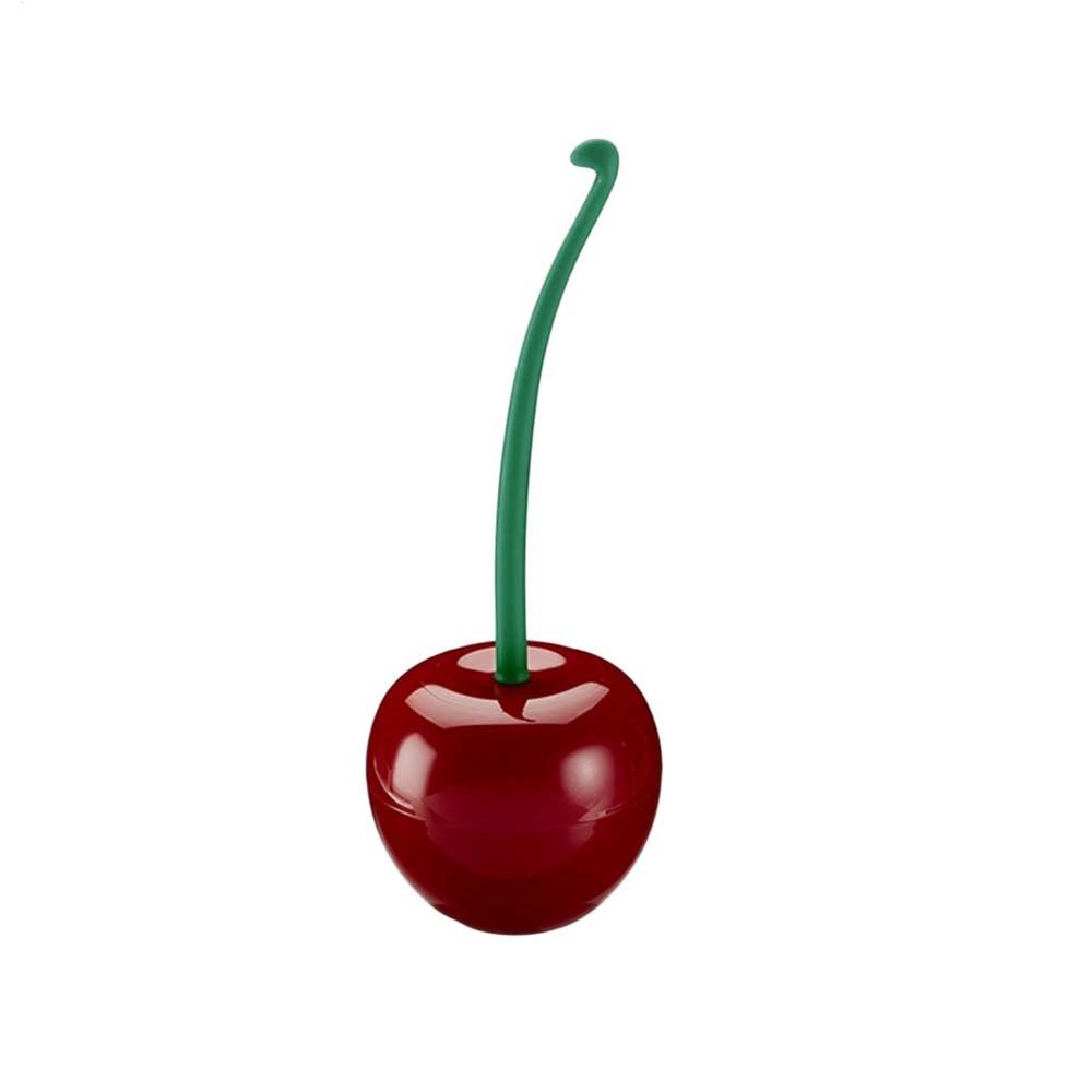 random head Color Toilet Brush Creative Lovely Cherry Shape Lavatory Toilet Brush Holder Set Toilet Holder Bathroom Accessories
