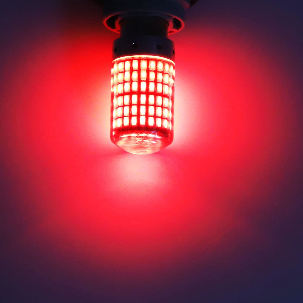 X-STYLE S25 Single 1156 BA15S Red Pin Angle 180° P21W Car 144 Row