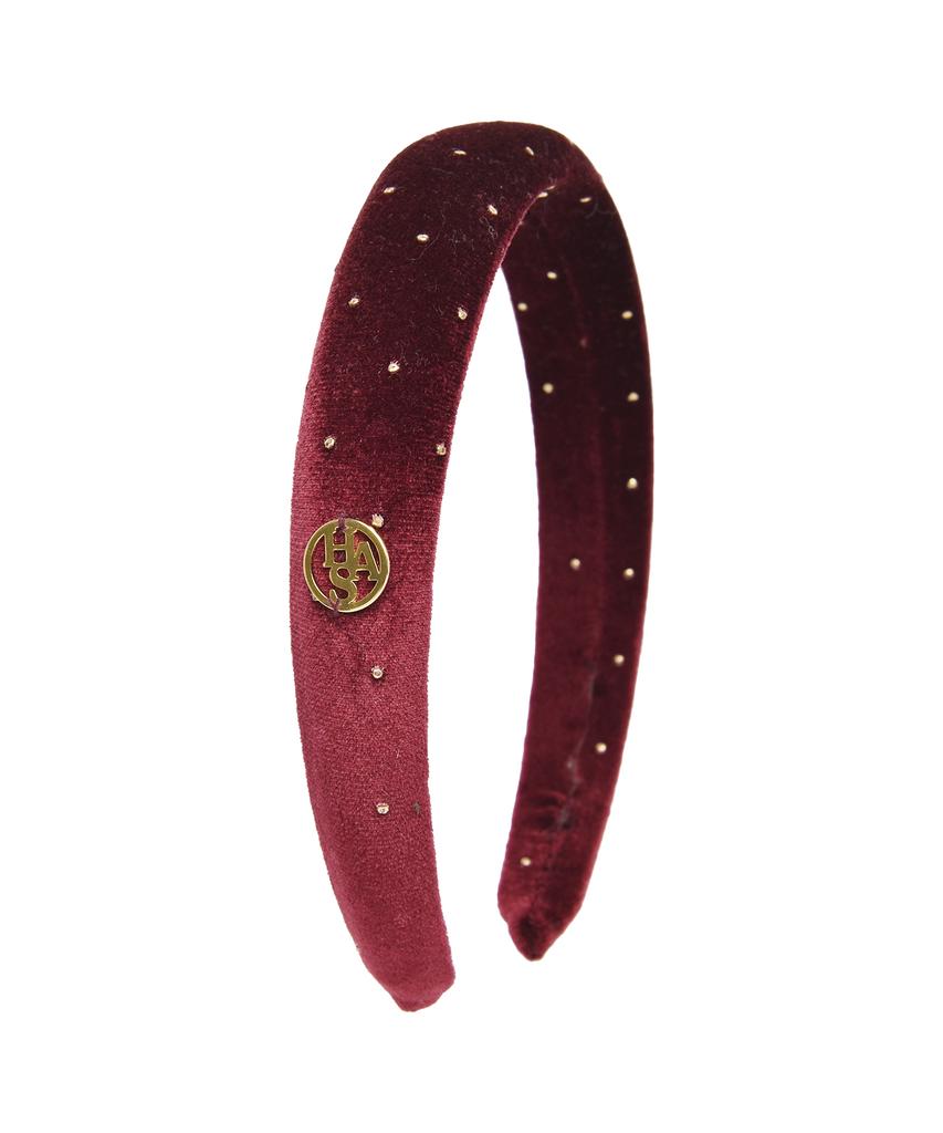 Has Hw004 Glitter Has Logo Velvet Hair Band