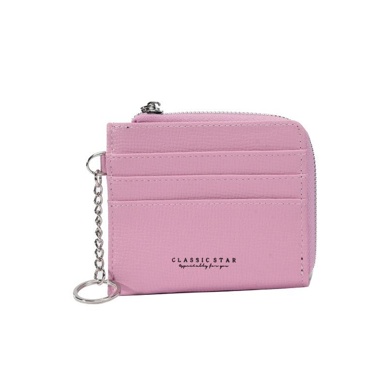 2025 new women's wallet women's high-end short student women's card bag ins women's zipper light and small money