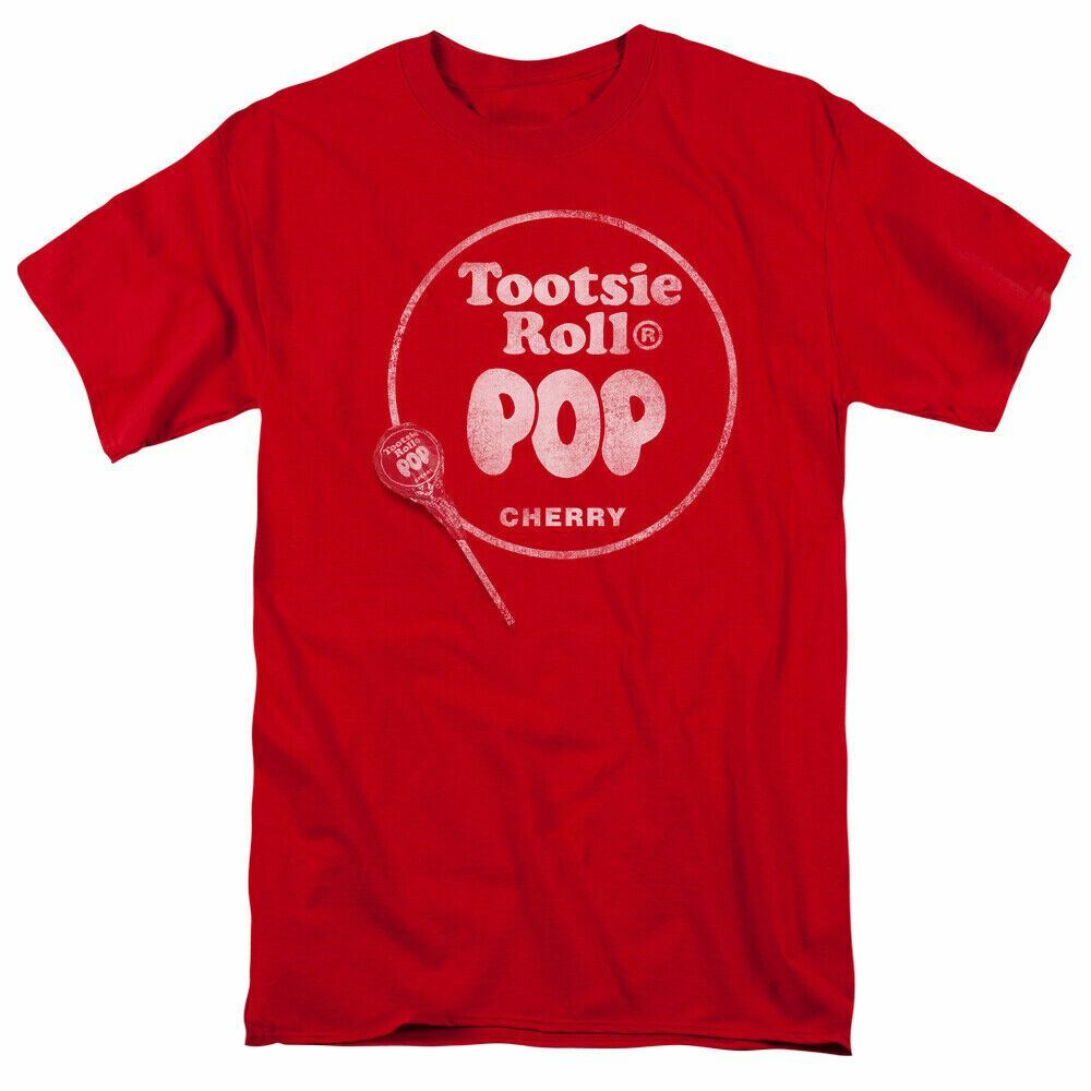 26 Tootsie Pop Tootsie Roll Pop Logo T Shirt Mens Licensed Fruit Sucker Tee Red Unisex T-Shirt XXXXL