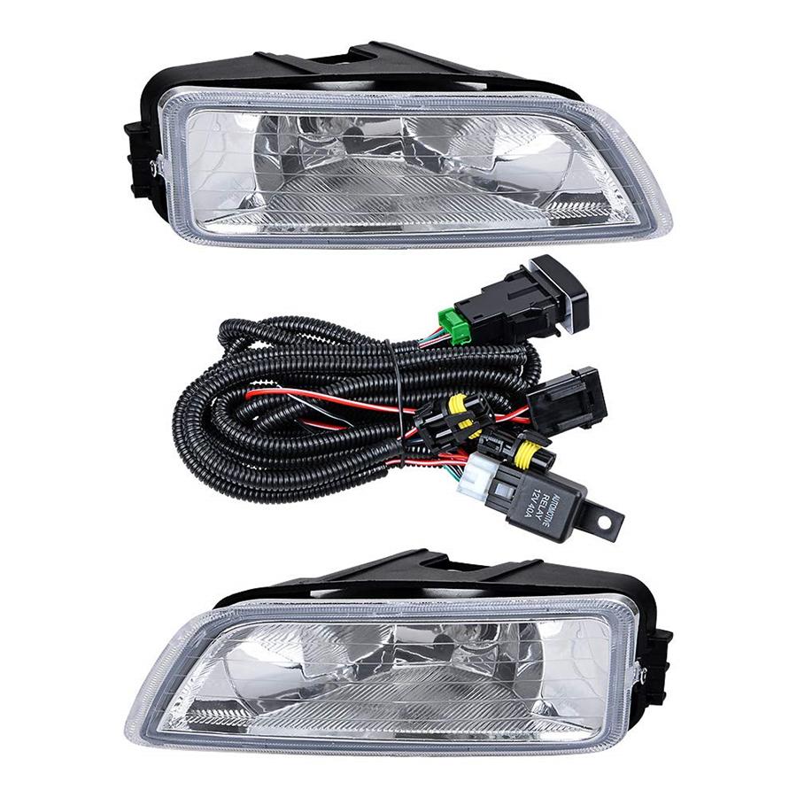 Clear Bumper Driving Lamp Fog Light + Switch Fit For 03-07 Honda Accord 04-08 Acura TL