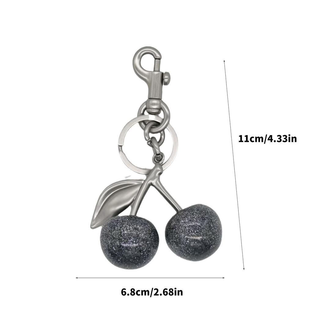 Beautiful Cherry Accessory Fashionable Keychain Key Ornament Cherry Keyrings Suitable for Parties and Casual Outfits