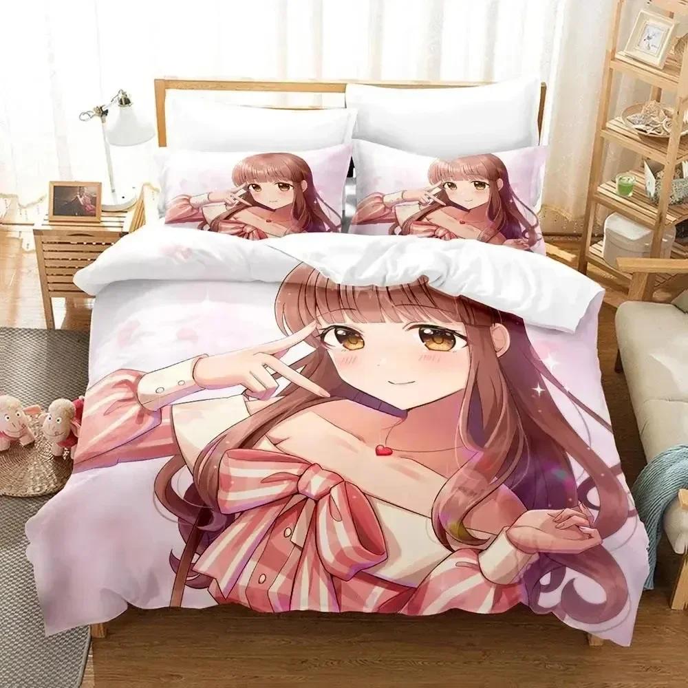 Anime Chieri Ogata Bedding Set Duvet Cover Bed Set Quilt Cover Pillowcase Comforter King Queen Size Boys Adult Bedding Set