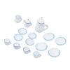 15 Pcs Dollhouse Tea Set Mini Simulation Ceramic Tea Cups Set Doll House Accessories Miniature Model Props Type D