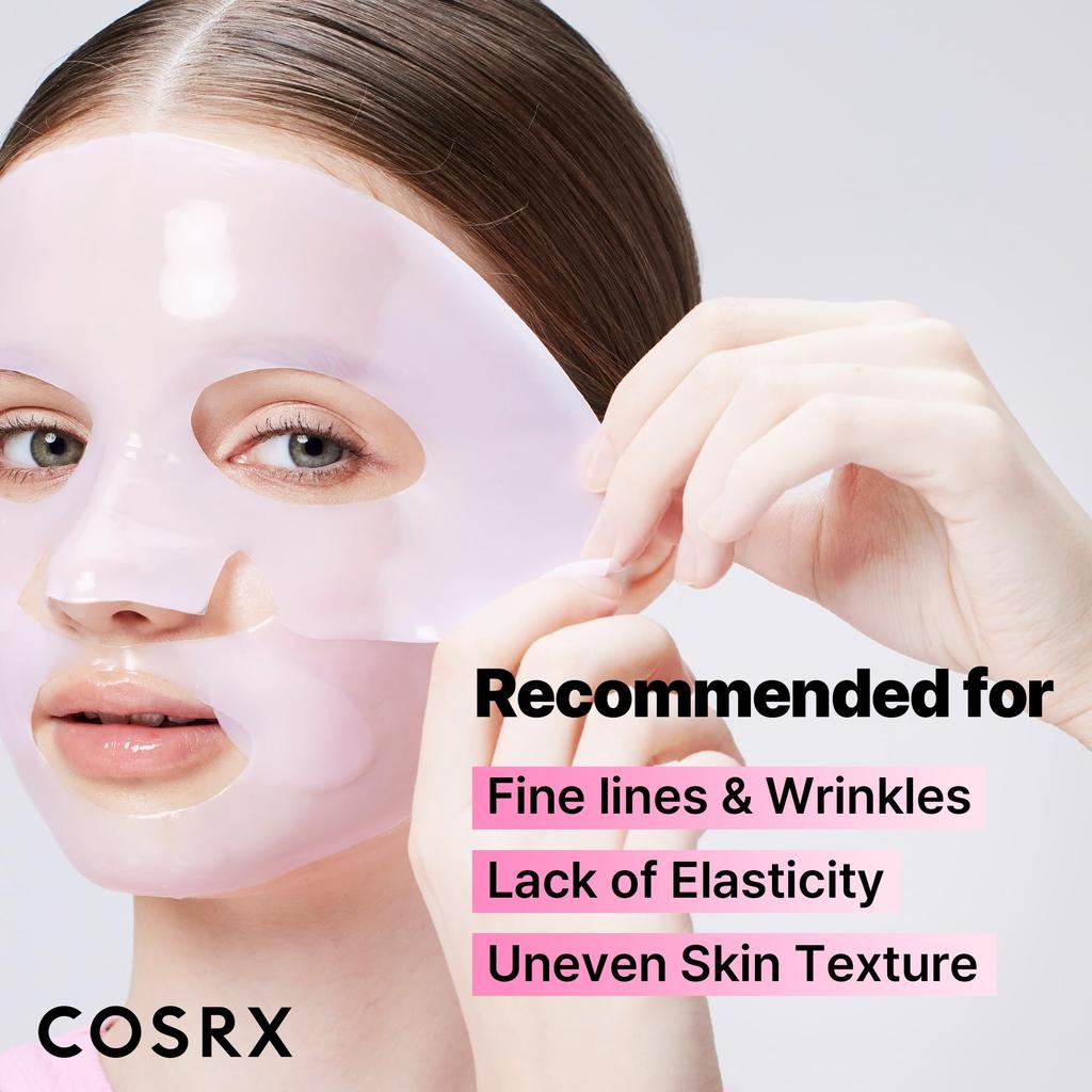 COSRX The Peptide Collagen Hydrogel Improving and Collagen Gel COSRX Korean Cosmetics Mask, 3-Pack, Elasticity, Glow, Moisturizing, Lifting, Mask,