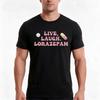 Live Laugh Lorazepam Tshirt Summer Casual Cotton Tee Oversized Streetwear Tops Vintage Graphic Print Unisex Unisex Unisex