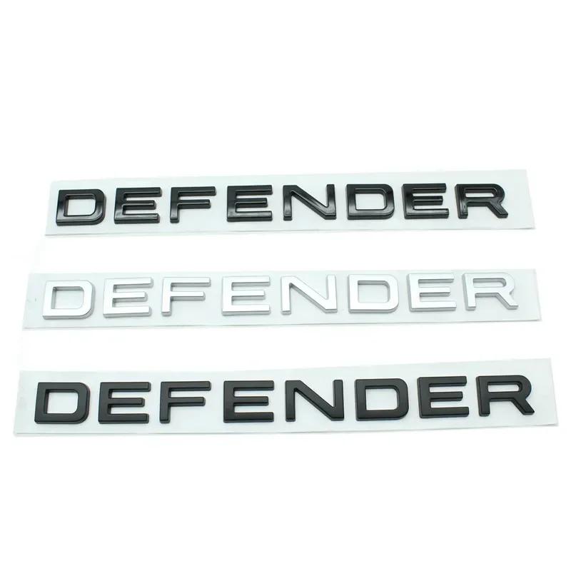 DEFENDER Letters Sticker  Decal Car Trunk Badge Front Hood Bonnet Emblem For Defender Auto Accessories