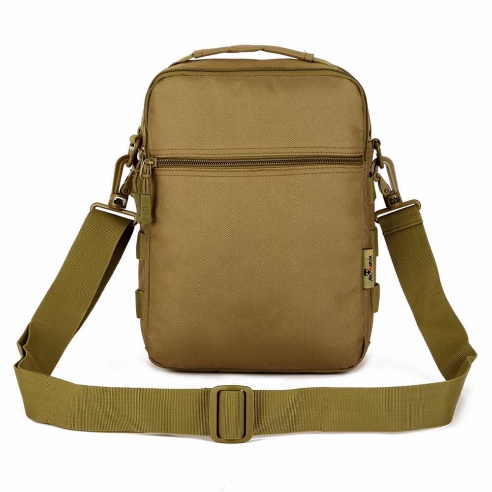 PHOENIX IKKI Vertical Available In 5 Crossbody Shoulder Brown Multi-Pocket Bag, Colors, Camouflage, Waterproof, Outdoor, Multi-Purpose, Bag, Tactical,