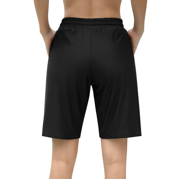 CHARMLEAKS Women's Swimming Trunks Drawstring Board Shorts Swim Bottom for Women Bandeau Shorts