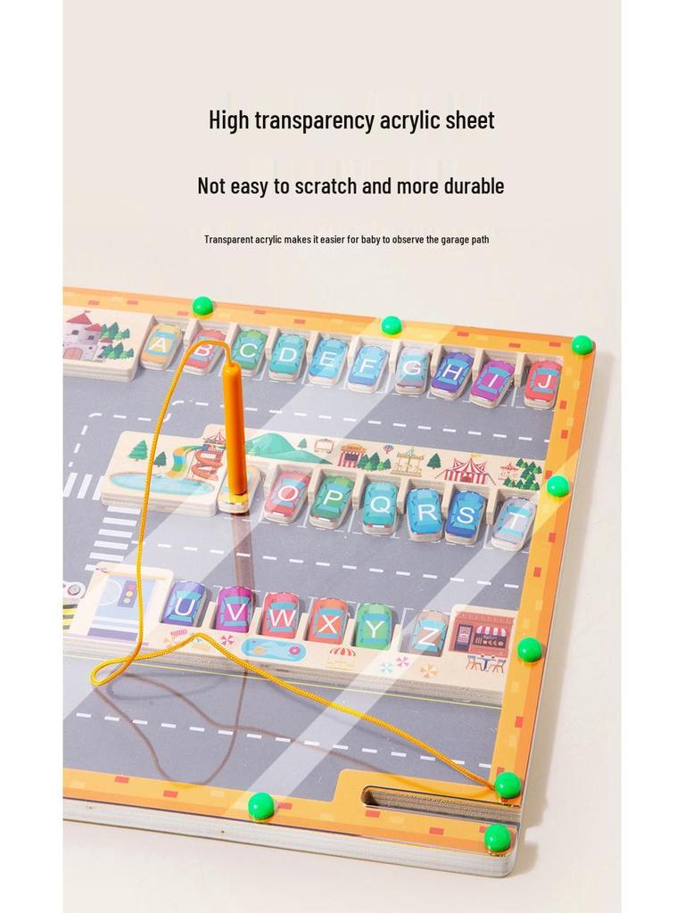 CPC Magnetic Letter Matching Maze: Kids' Educational Wooden Sorting Puzzle