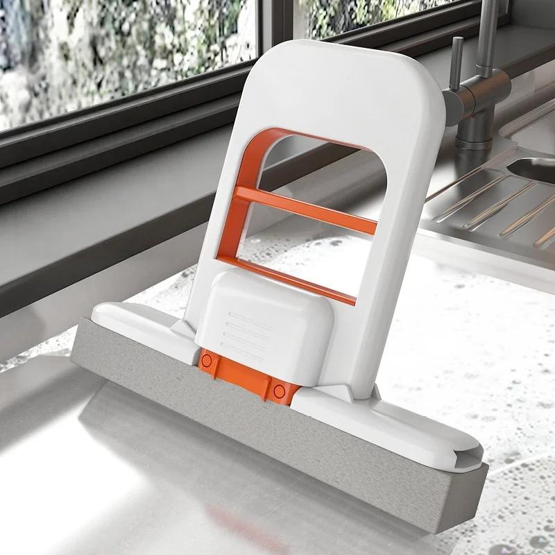 

Portable Mini Cleaning Mop Small Desktop Cleaning Short Handle Mop Indoor Dual-use Small Cotton Mop Household Cleaning Products помаранчевий