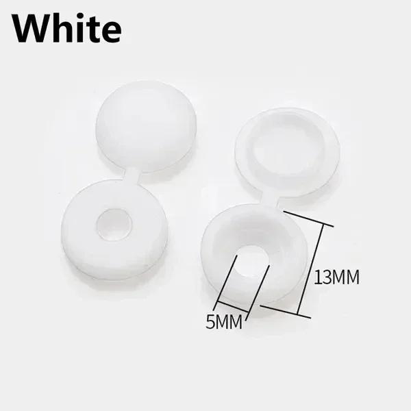 New 5/100Pcs Nails Screw Caps Plastic Protective Covers 7 Colors Phillips Screw Decorative Cover Cross Screw Folding Cap