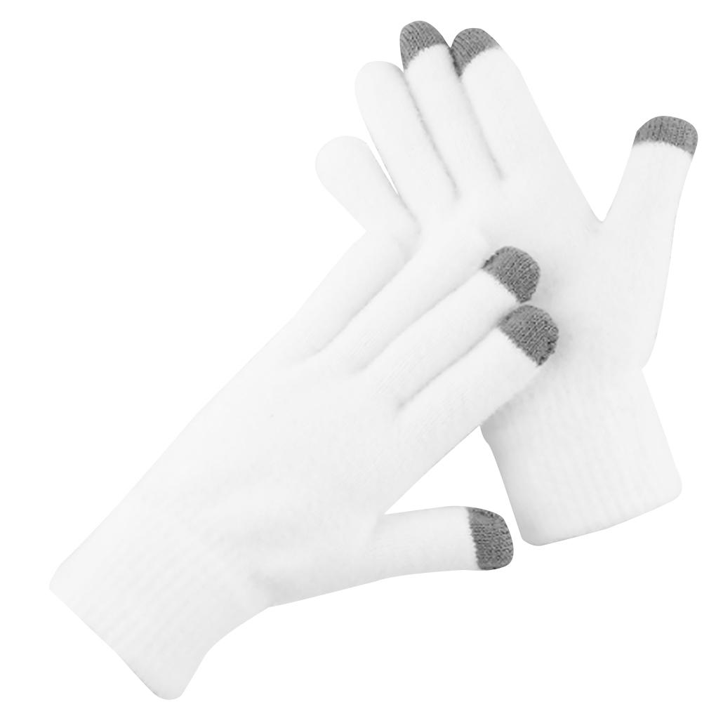 

1 Pair Women Winter Gloves Thickened Woman Glove Knitting Craft Keeping-warm Finger Cover Clothing Accessory for Outdoor Wearing