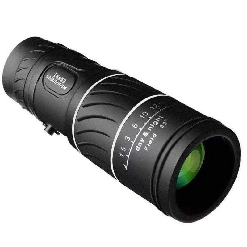 16x52 HD Monocular Telescope with High Magnification and Low-Light Night Vision for Mobile Phone Photography and Outdoor Use