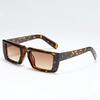 Luxury Men Women Designer Shades Polished Sun Glasses UV400  Retro Vintage Shades Custom Logo Square Sunglasses