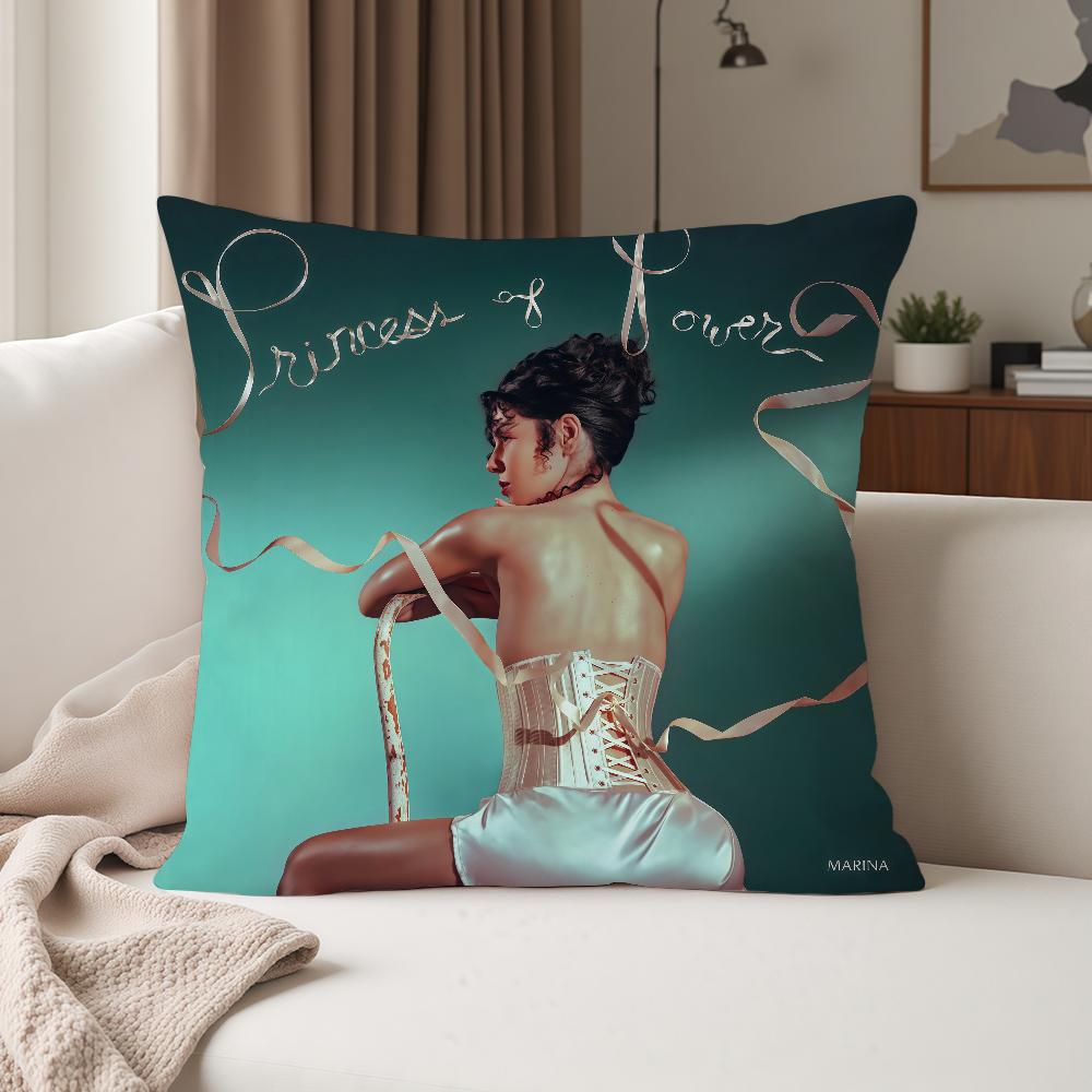 Singer MMarina Princess Of Power Pillow Case Suitable For Bedrooms Living Rooms Cars Home Decoration