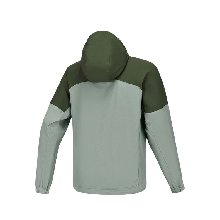 Skechers Water-Resistant Outdoor Sports Hooded Versatile Jacket Unisex Jacket Dark-Green P225U023-03AD