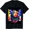Nytt Ilhan Omar-mönster Herrskjorta 100% Bomull Y2k Grafisk Harajuku-stil T-shirts Muslimsk dammode hawaiisk lyxT-shirt