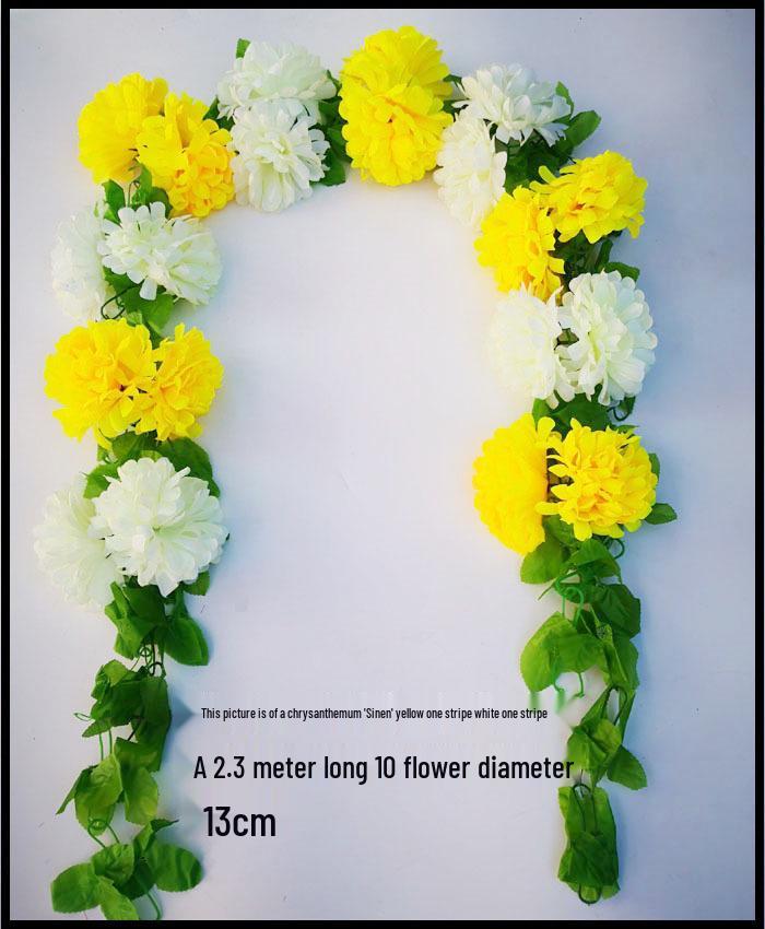 Qingming Chrysanthemenstrauß: Seidenblumen (künstlich) für das Gräberfegen und Friedhofsgedenken