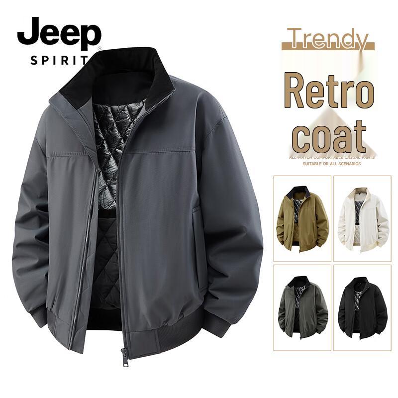 

JEEP SPIRIT Men s Outdoor Padded Stand Collar Workwear Jacket 2802 3XL