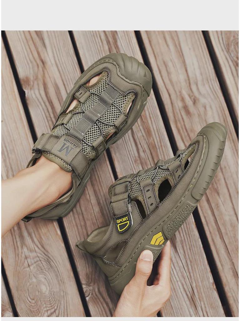 Męskie letnie antypoślizgowe sandały sportowe na plażę i do aktywności na świeżym powietrzu