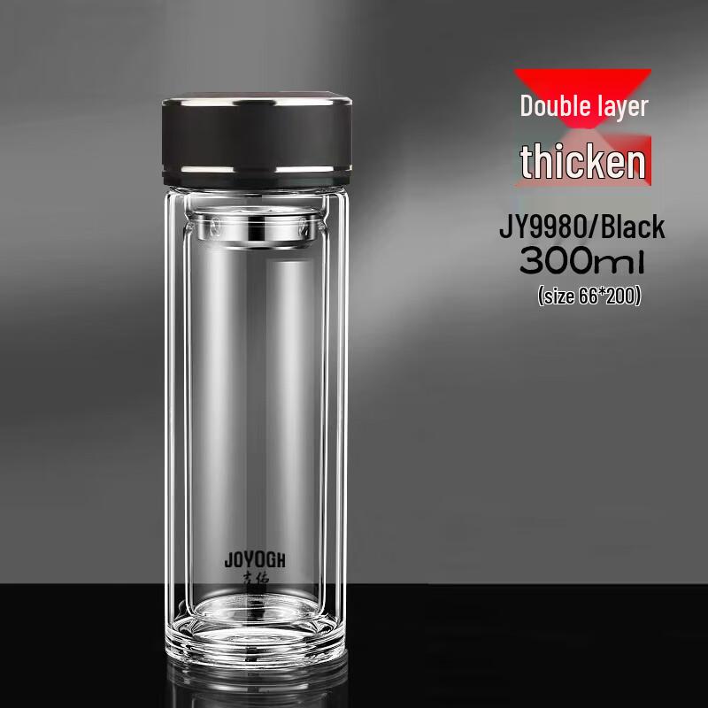JOYOGH Double-Layer Borosilicate Glass Tea Cup