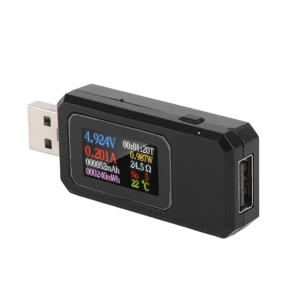 USB Tester 430V 06.5A IPS Farbbildschirm Batteriekapazität Spannung Strom Leistungstester für Digital