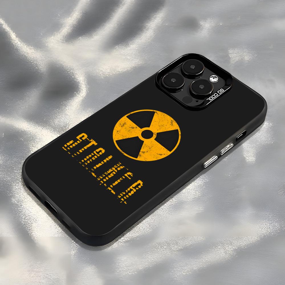 

S-StalkerS Phone Case For IPhone17 Air 16 15 14 Plus 13 12 11 Pro 7 8 XS Max XR Silver Black Bumper Case iPhone 16 Plus