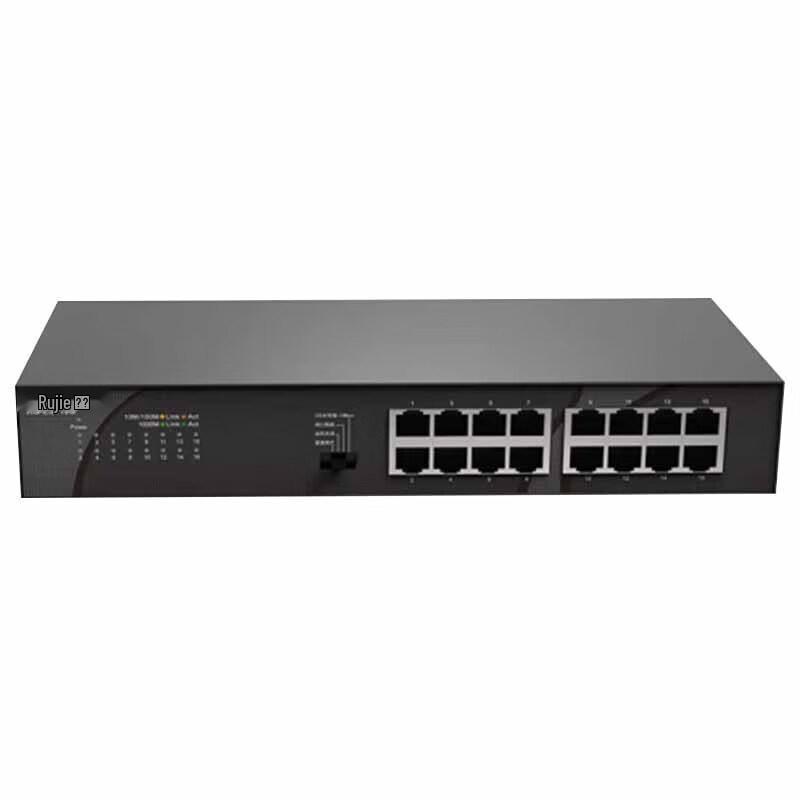 

Ruijie RG-ES116G 16-Port Gigabit Unmanaged Rack-Mount Switch