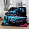 Manta Impresa con Logo de Coche M-Mustang 3D Manta Cálida de Franela Manta Suave y Cómoda Ropa de Cama Cubre Cama Regalo de Cumpleaños