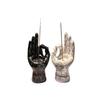 Resin Yin and Yang Palm Candle Holder and Incense Burner Statue Ornament Halloween Palm Insertion Candle Statue