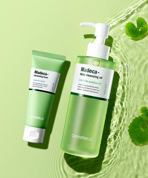 [Travel KIT] Madeca Centella Deep Cleansing Oil 200ml + Amino Acid Foam Cleansing 40g