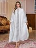 Elegant Embroidered Muslim Women's Dubai Long Dress