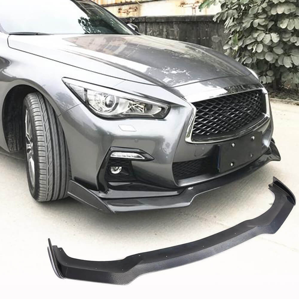

Front Bumper Lip V2 (for Q50 Sport 2018-2022, Carbon) for Infiniti Q50/Q60