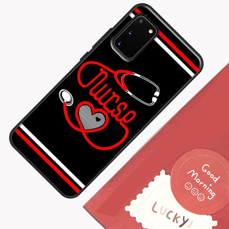 Cute Stethoscope Heart Phone Case For Samsung Galaxy S26 S25 S24 S20 S21 S22 S23 Ultra S10 Plus S25 FE Cover Shell