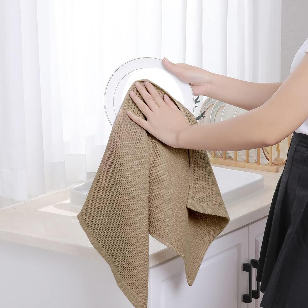 Panos Kitchen Nordic Waffle Kuchyňská sada 34 x 73 Latte Utěrky, Styl, Utěrky na nádobí, Utěrky na nádobí, Dětské ručníky, Ručníky, 4, cm,