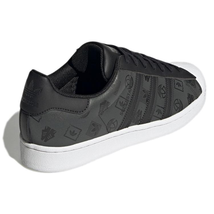 adidas Originals Superstar Shoes 'Black Green Monogram' GX8412