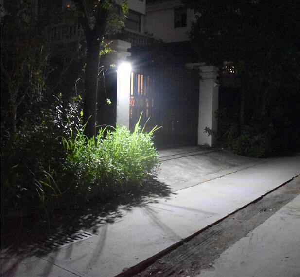 48-LED Solar Street Light with Aluminum Alloy & Intelligent Light Sensor for Courtyards
