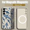 Whale Phone Case For Samsung Galaxy S25 FE S26 S25 S24 S23 S22 Ultra Plus For Magsafe Wireless Charge Magnetic TPU Lanyard Cover