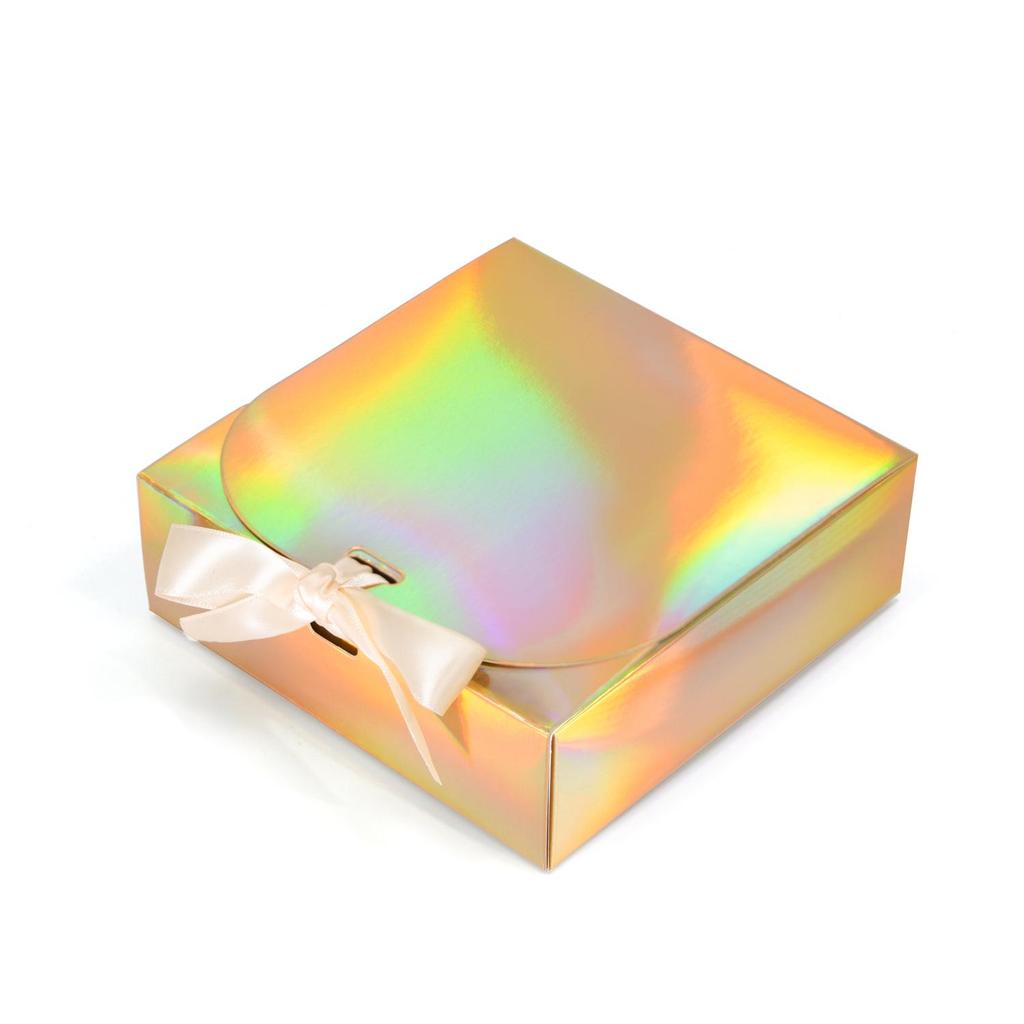 Cross-border Ribbon Gift Box with Bow for Souvenirs and Birthday Gifts