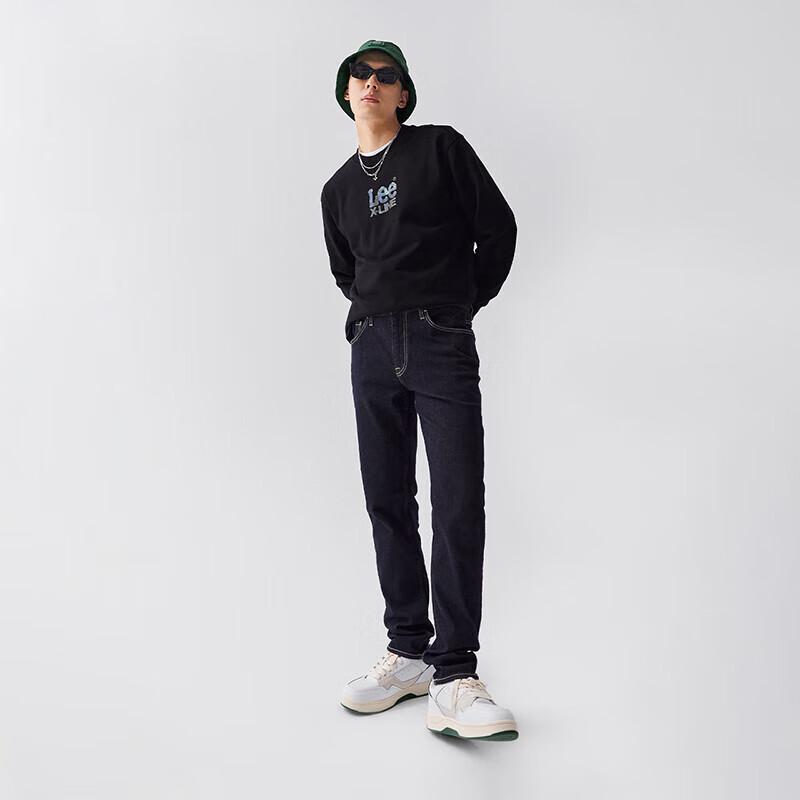 Lee Men's Tapered Fit Five-Pocket Rinsed Wash Jeans