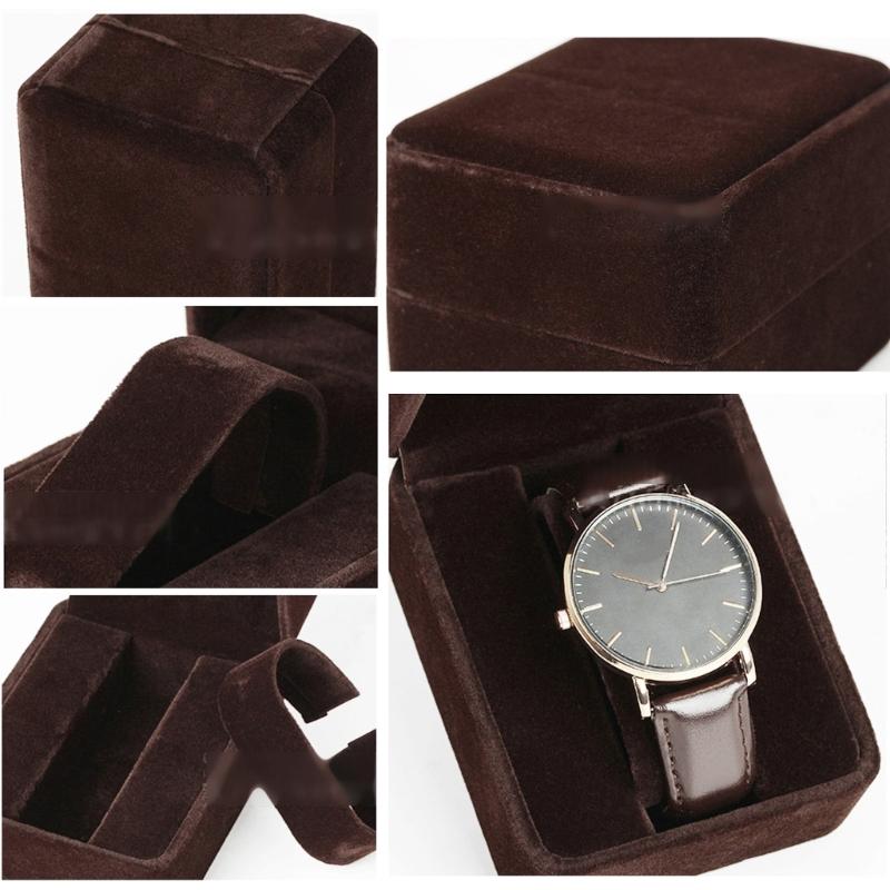 Flannelette Watch Holder Waterproof Storage Box Single Watches Case Jewelry Box