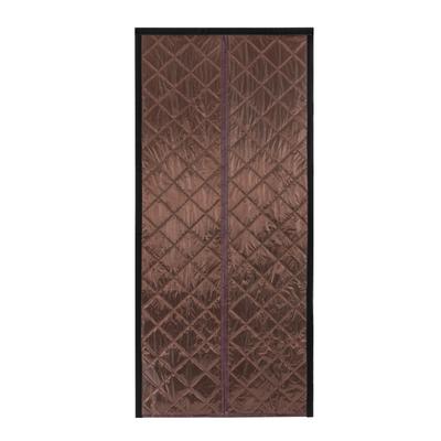 Magnetic Thermal Insulated Door Cover Curtain, 38"x82" Ultra-Durable Doorway Curtain Temporary Door Insulation To Keep Warm