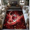AC Milan Printed Flannel Area Rug Non Slip Soft Polyester Floor Carpet Indoor Decor Mat for Bedroom Living Room Sofa Game Room Home Decoration